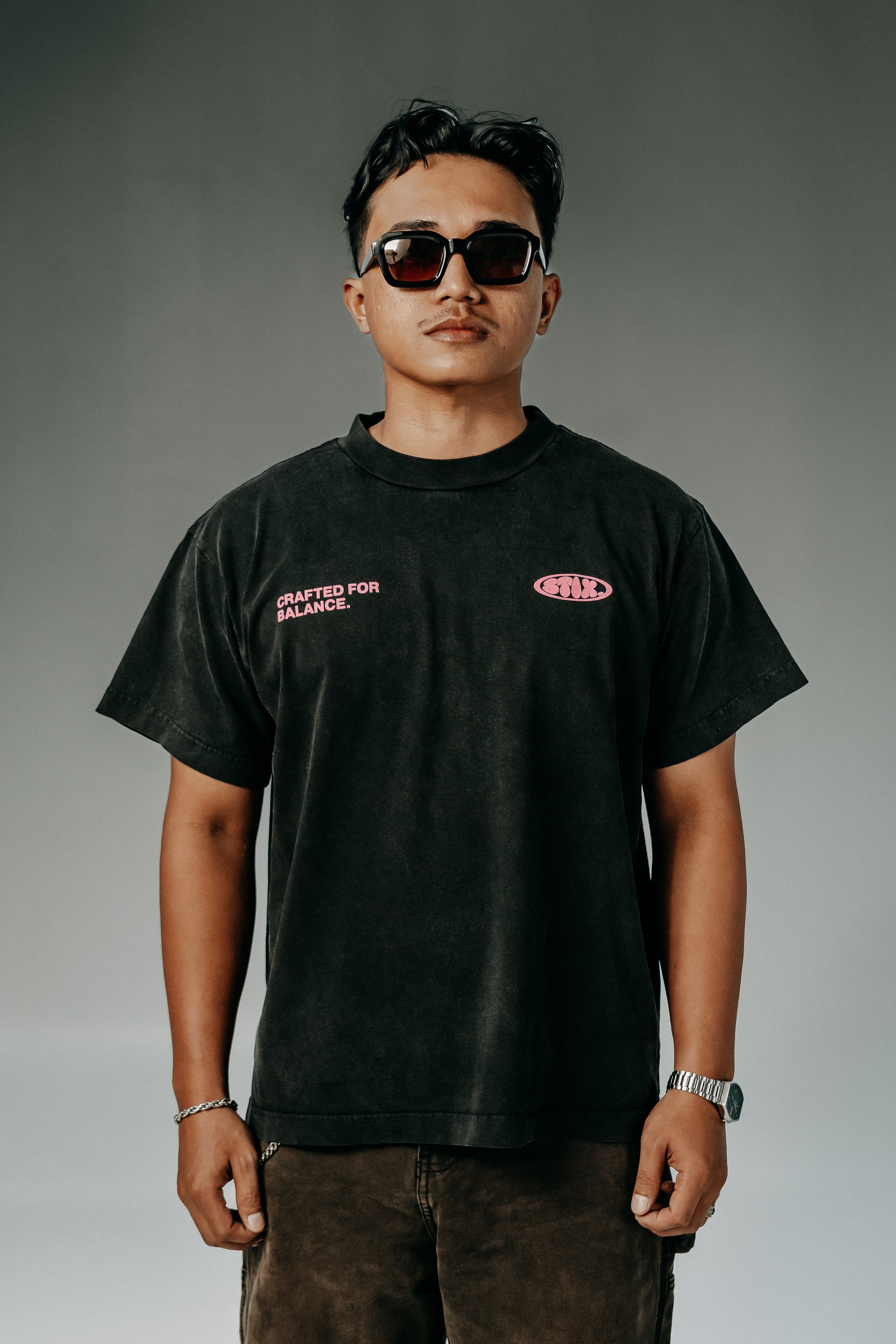 Crafted For Balance Tee - Black Wash