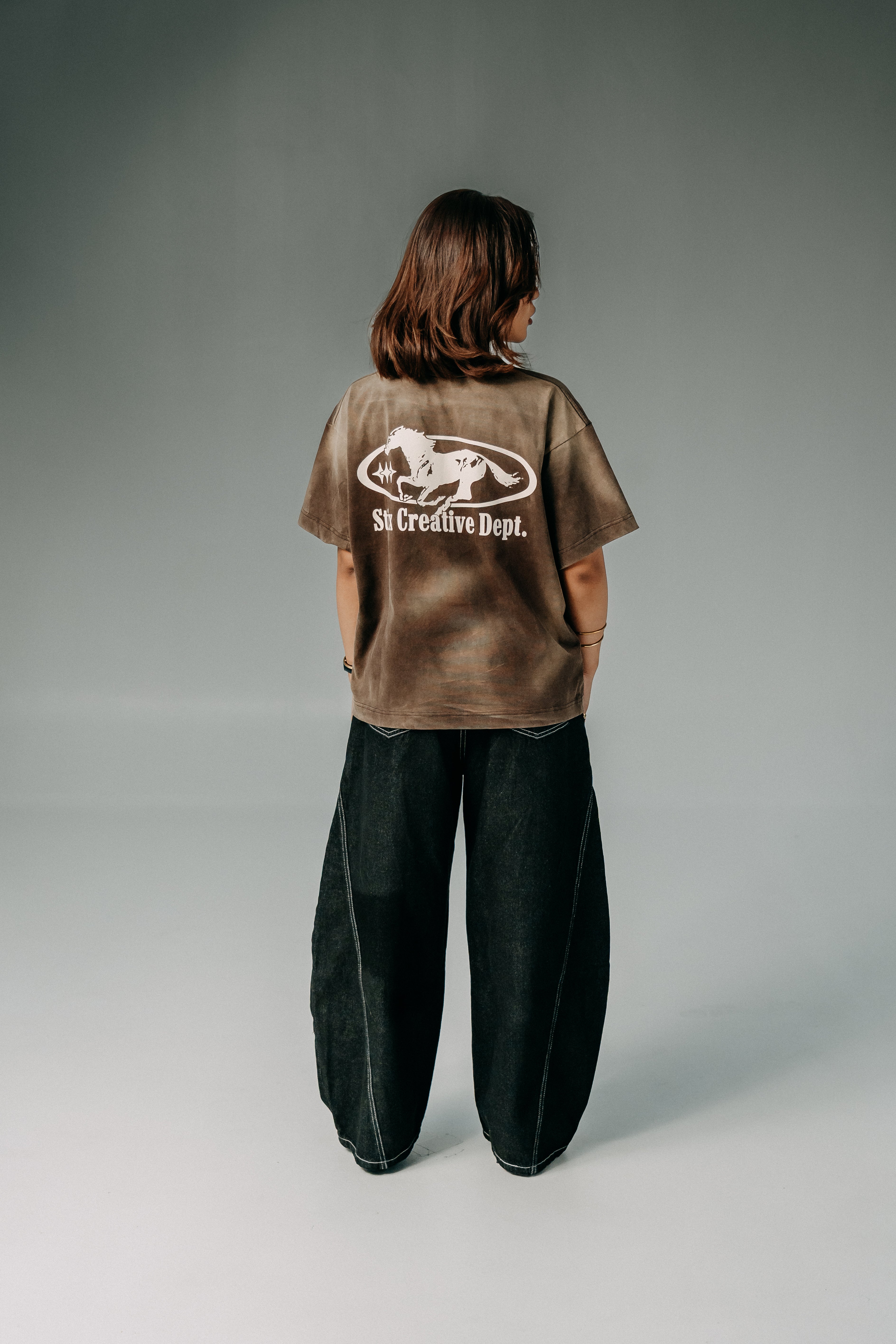 Embrace The Chaos Tee - mocha wash