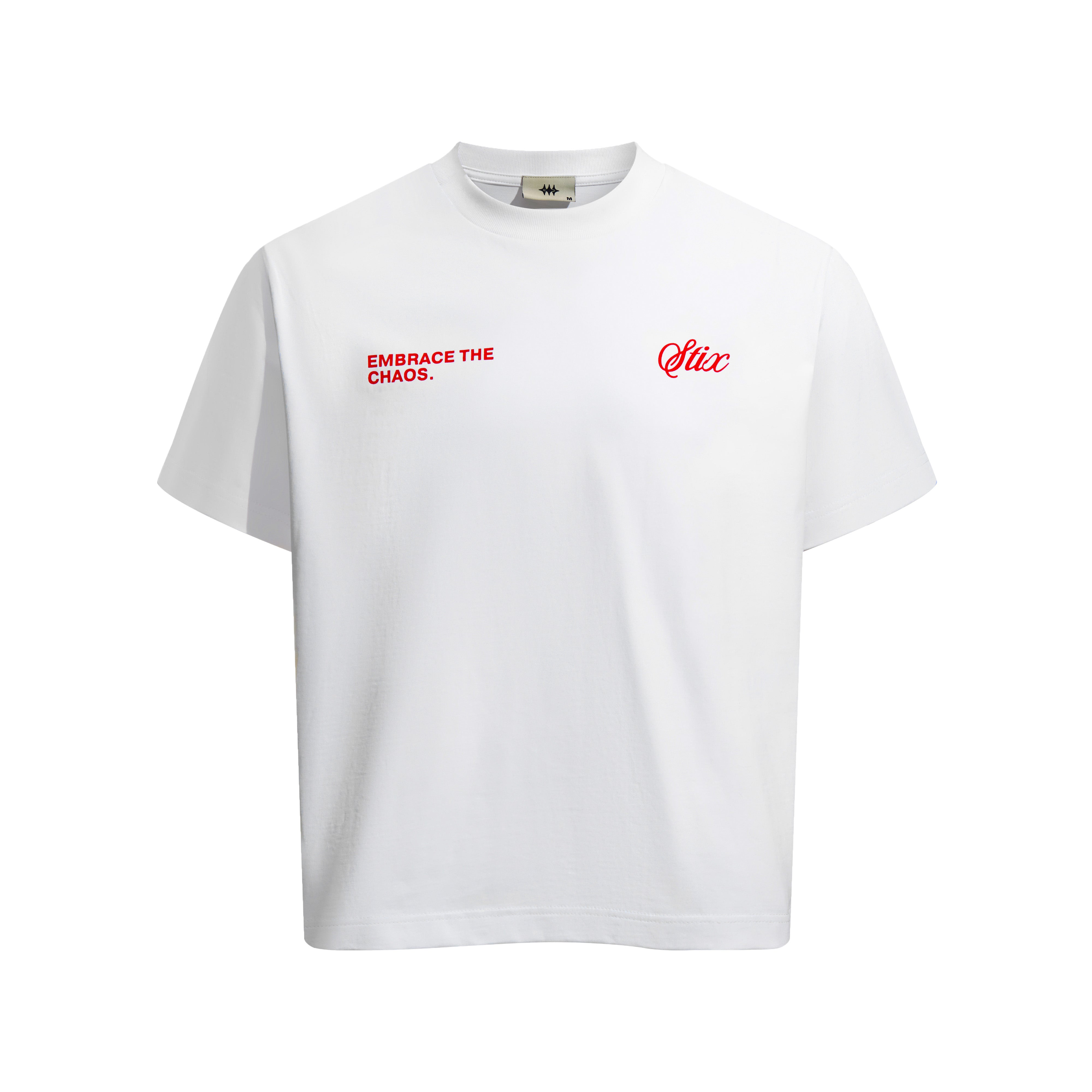 Embrace The Chaos Tee - White