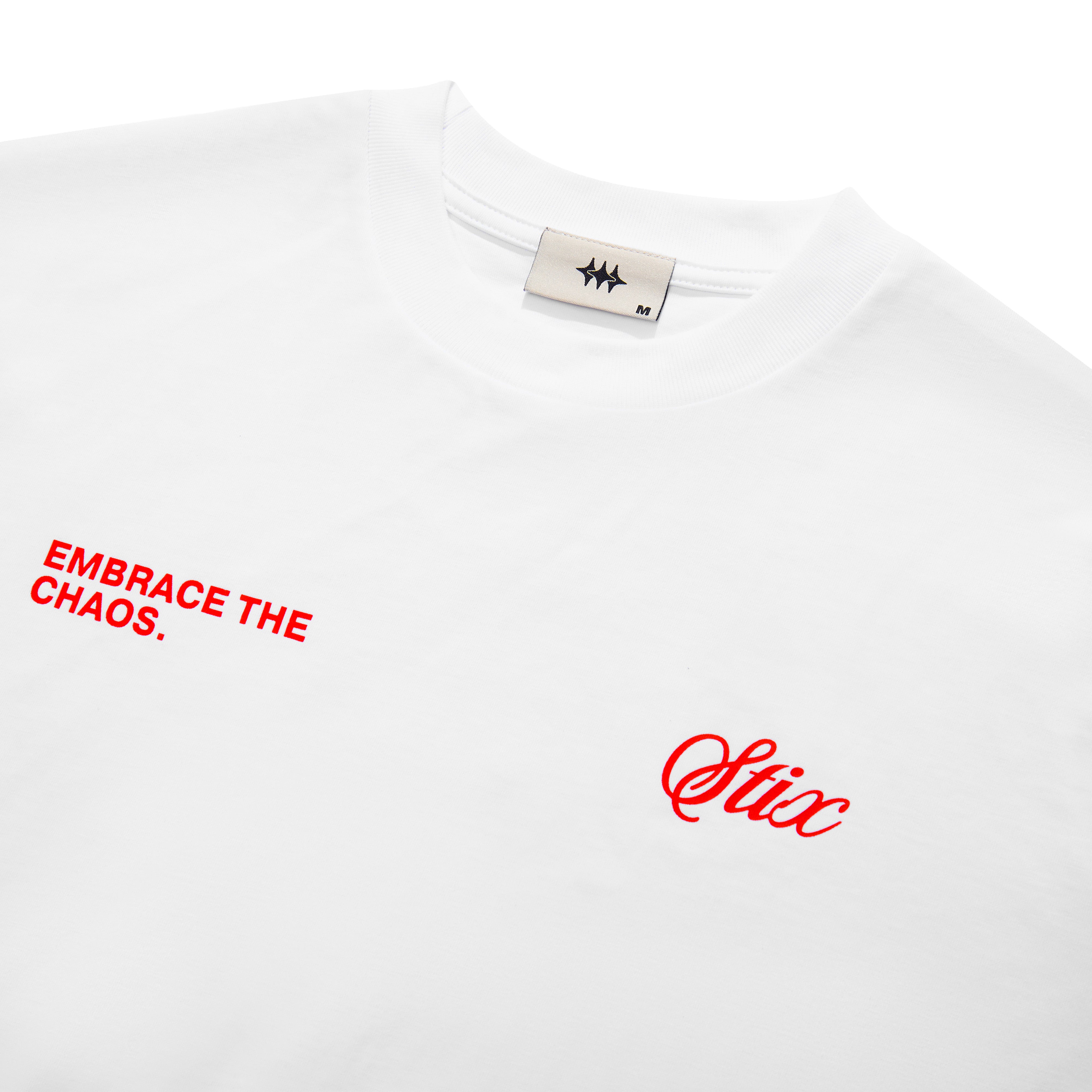 Embrace The Chaos Tee - White